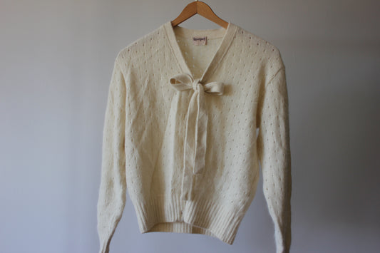 Vintage Lonergan's Angora Wool Knit Cardigan/Sweater