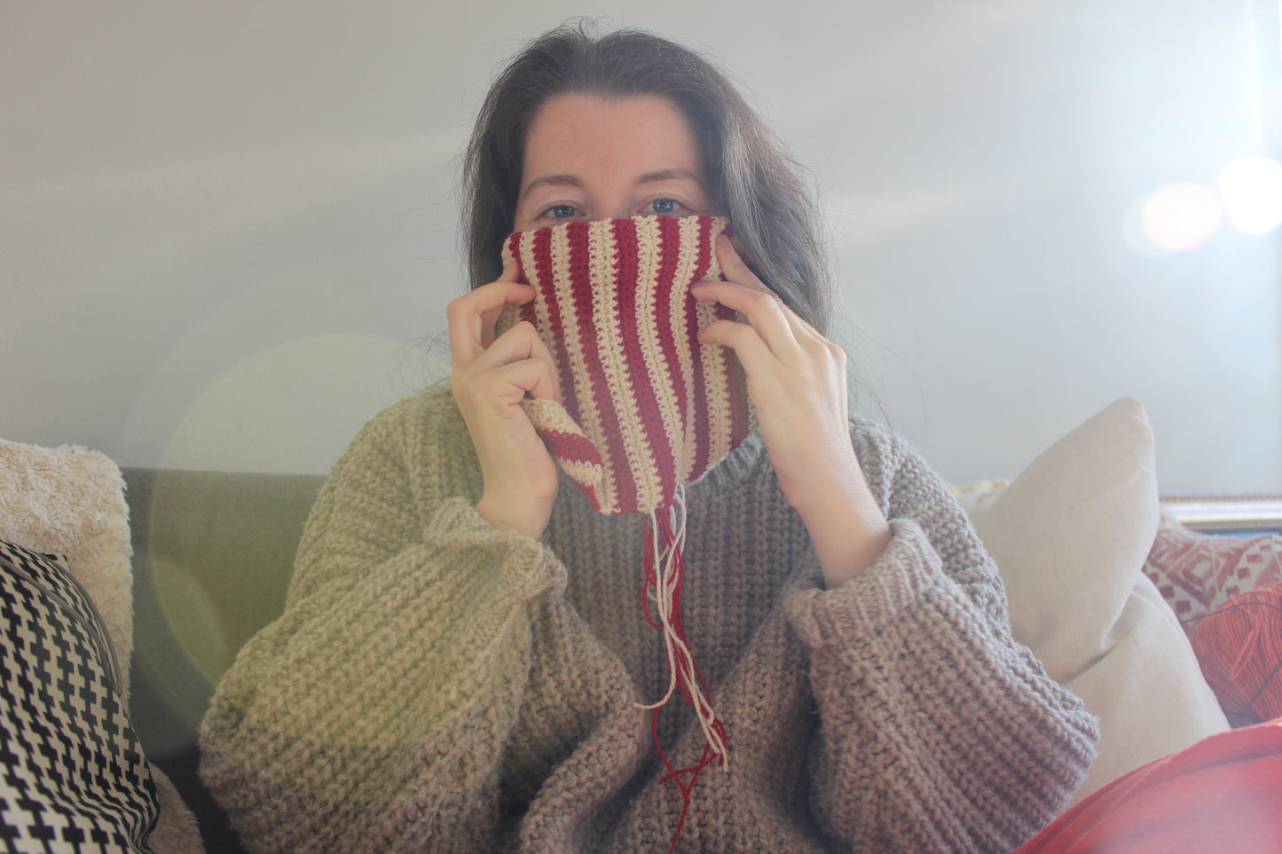 The Striped Neckwarmer (Candy Cane edition)