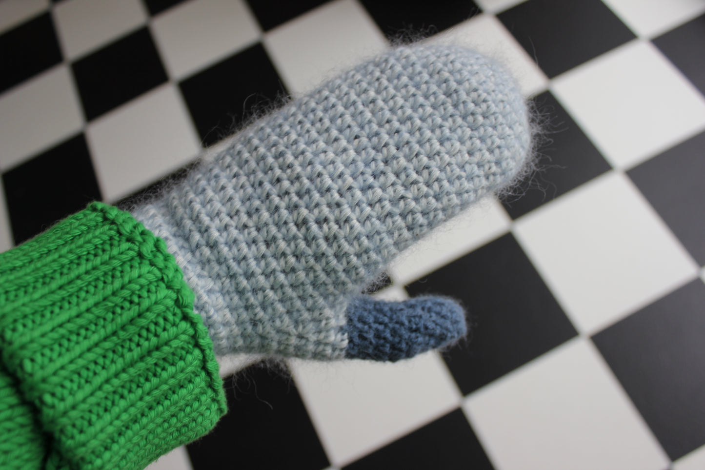 Halfie Mittens (Blue Edition)