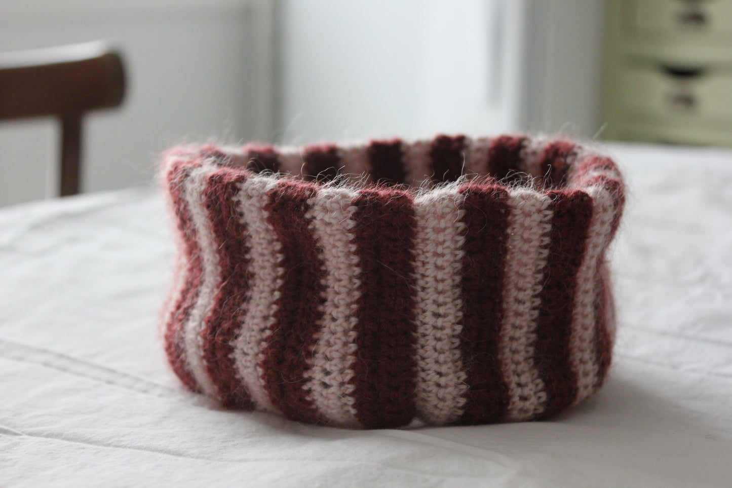 The Striped Neckwarmer (Valentines Edition)