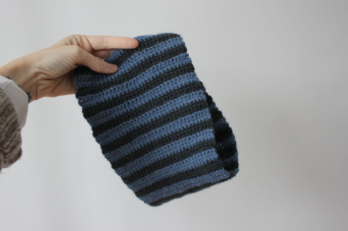 The Striped Neckwarmer (Blue edition)