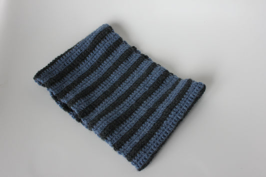 The Striped Neckwarmer (Blue edition)