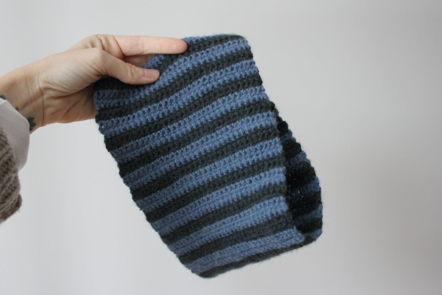 The Striped Neckwarmer (Blue edition)