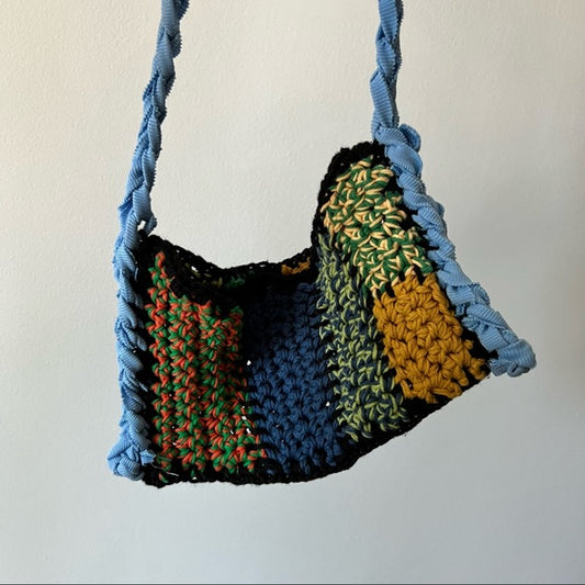 Handmade Patchwork Crochet Funky Bag