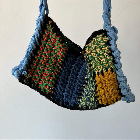 Handmade Patchwork Crochet Funky Bag