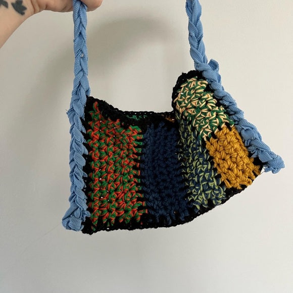 Handmade Patchwork Crochet Funky Bag