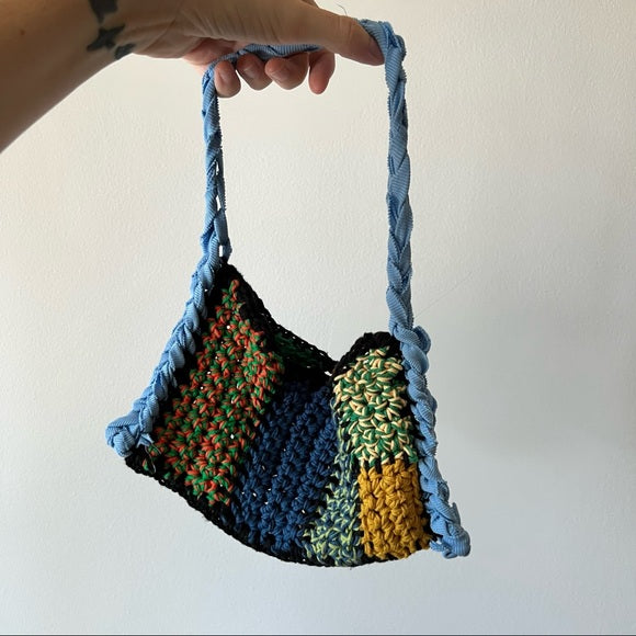 Handmade Patchwork Crochet Funky Bag