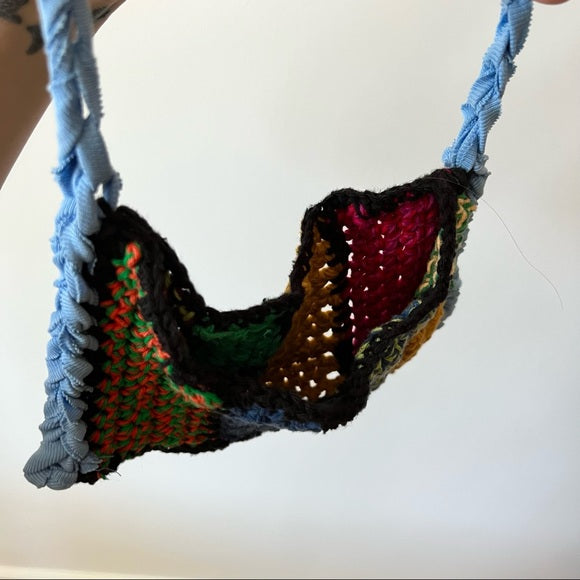 Handmade Patchwork Crochet Funky Bag