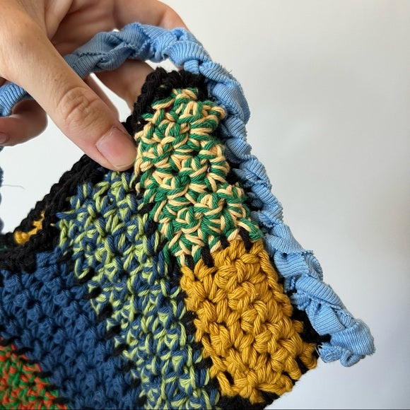 Handmade Patchwork Crochet Funky Bag