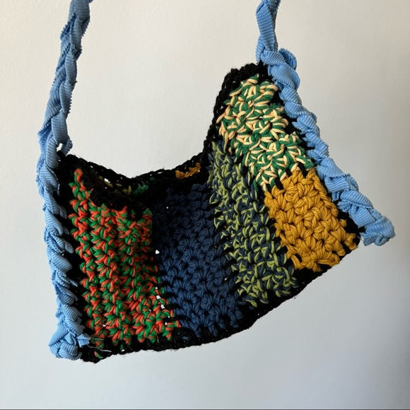 Handmade Patchwork Crochet Funky Bag