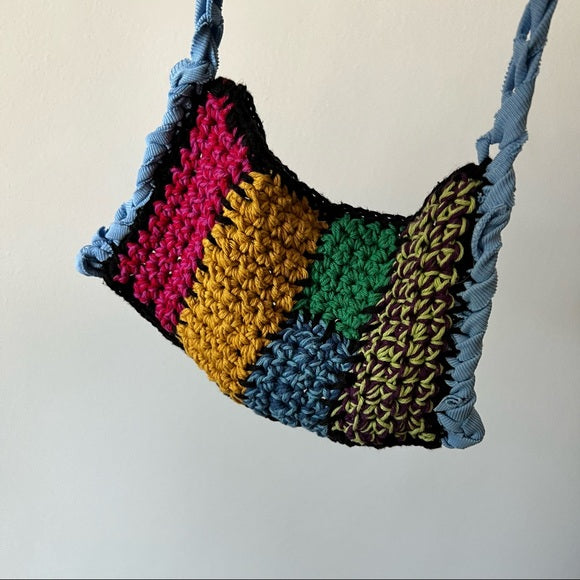 Handmade Patchwork Crochet Funky Bag