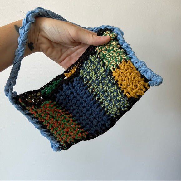 Handmade Patchwork Crochet Funky Bag